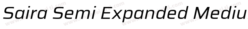 Saira Semi Expanded Medium字体转换